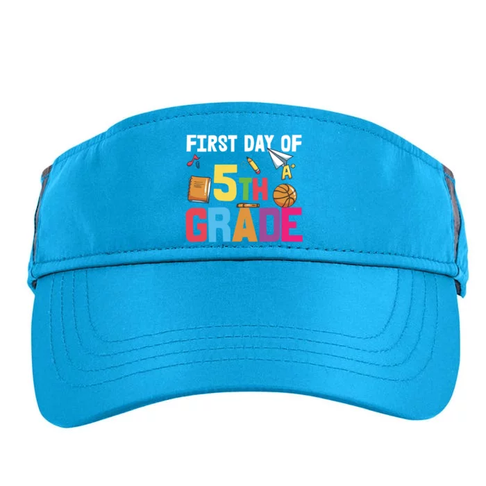 First Day Of Fifth Grade Cute 5Th Grade Gift Adult Drive Performance Visor