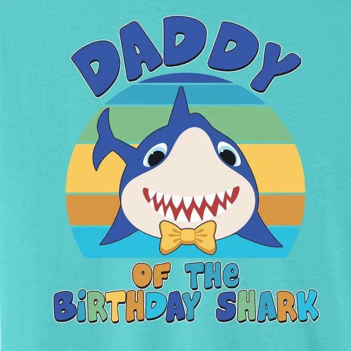 Funny Daddy Of The Birthday Shark ChromaSoft Performance T-Shirt