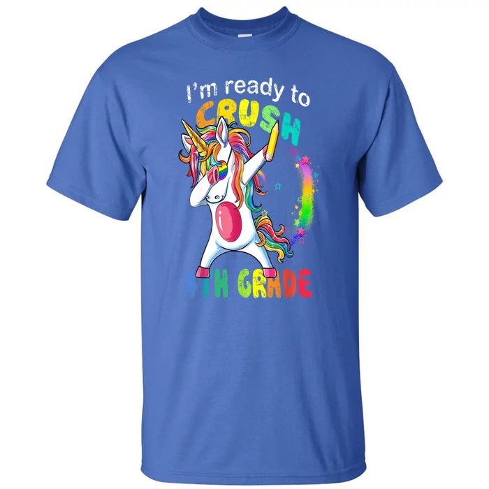 First Day Of School First Day Of Fourth Grade Unicorn Gift Cool Gift Tall T-Shirt