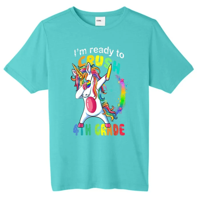 First Day Of School First Day Of Fourth Grade Unicorn Gift Cool Gift ChromaSoft Performance T-Shirt