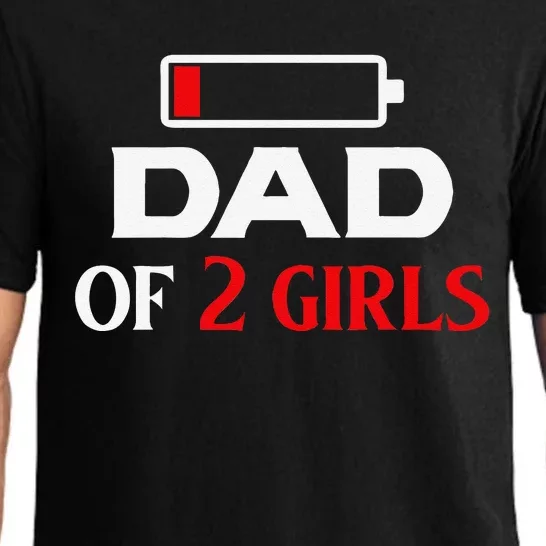 Funny Dad Of 2 Best Cool Father Day Gift For Dad Pajama Set