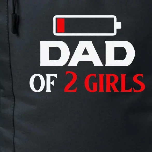 Funny Dad Of 2 Best Cool Father Day Gift For Dad Daily Commute Backpack