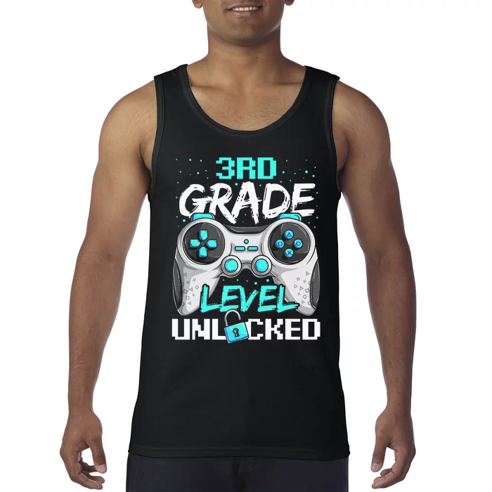 First Day Of 3Rd Grade Gaming Back To School Tank Top