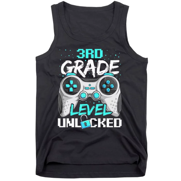 First Day Of 3Rd Grade Gaming Back To School Tank Top