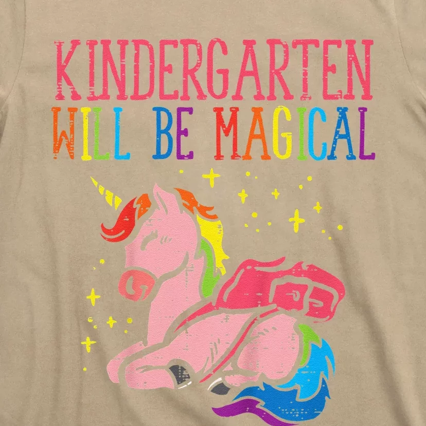 First Day Of Kindergarten Magical Unicorn Back School T-Shirt