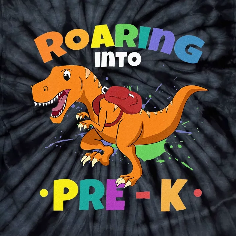 First Day Of PreK Roaring PreKindergarten Tie-Dye T-Shirt