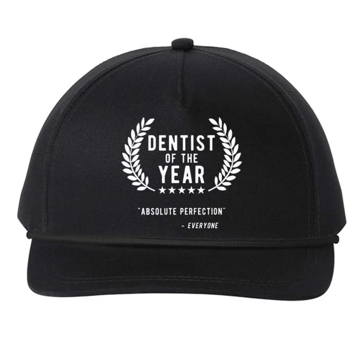 Funny Dentist Of The Year Snapback Five-Panel Rope Hat