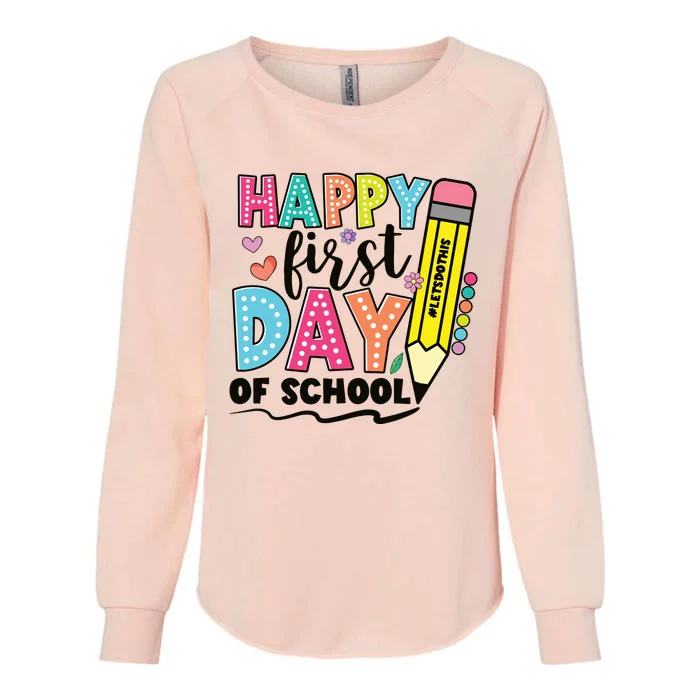 First Day Of School Teachers Gifts Teacher Womens California Wash Sweatshirt