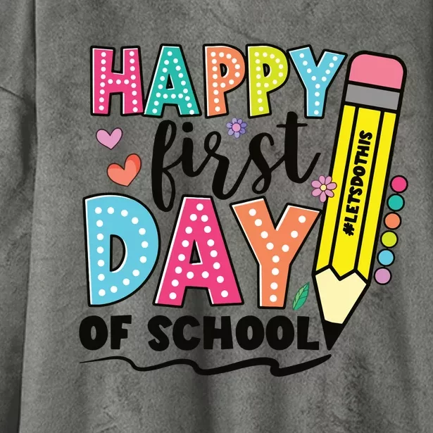 First Day Of School Teachers Gifts Teacher Hooded Wearable Blanket