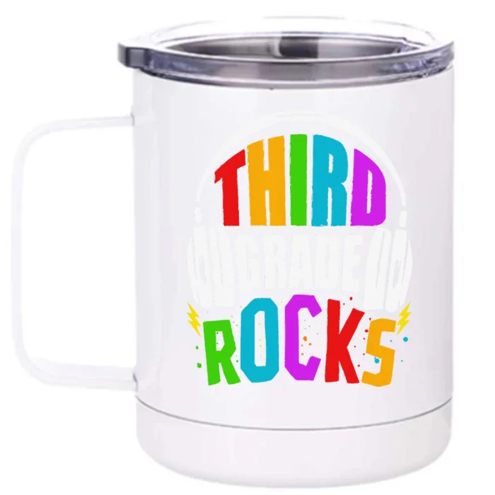 First Day Of 3rd Grade Rocks Back To School Teacher Front & Back 12oz Stainless Steel Tumbler Cup