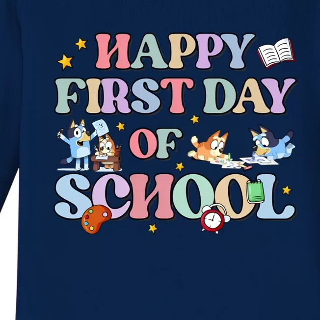 First Day Of School Back To School Student 1st Day Of School Baby Long Sleeve Bodysuit