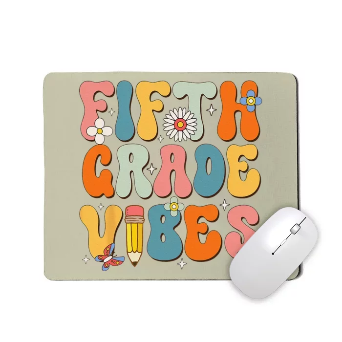 First Day Of School Fifth Grade Vibes Back To School Mousepad