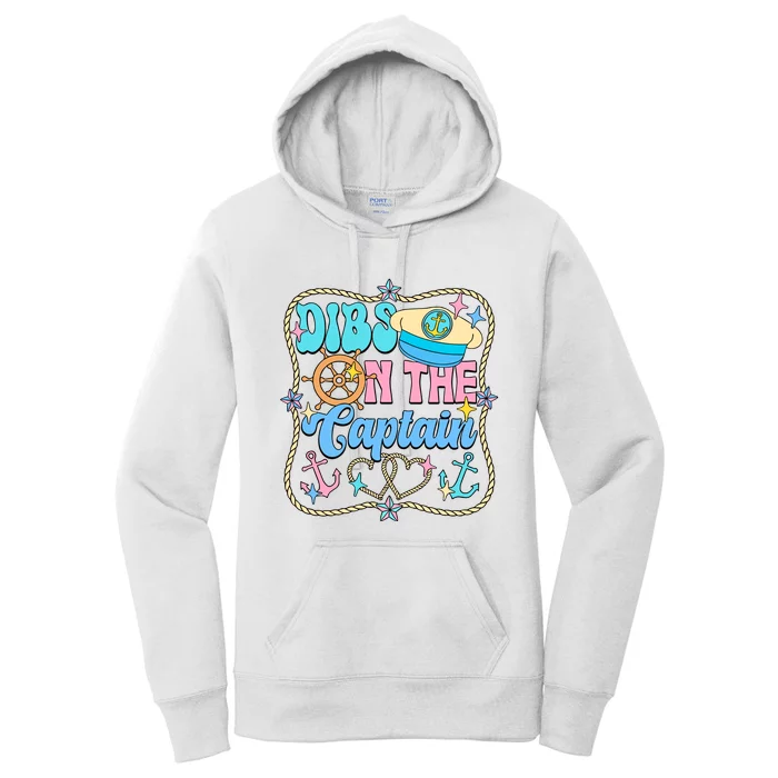 Family Dibs On The Captain Vacation Family Trip Women's Pullover Hoodie