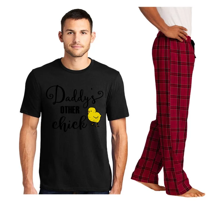 Funny Daddy's Other Chick Dads Other Chick Chicken Design Gift Pajama Set