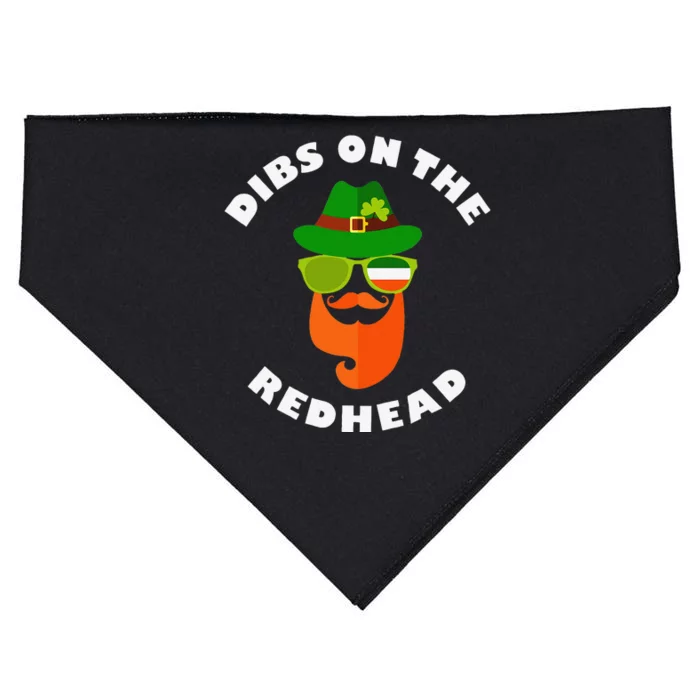 Funny Dibs On The Redhead St Patrick's Day Best Gift For USA-Made Doggie Bandana