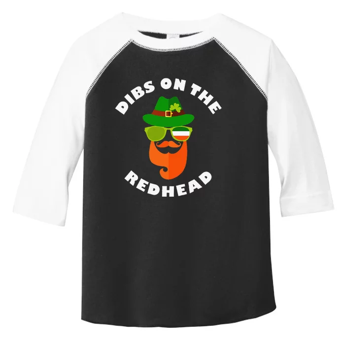 Funny Dibs On The Redhead St Patrick's Day Best Gift For Toddler Fine Jersey T-Shirt