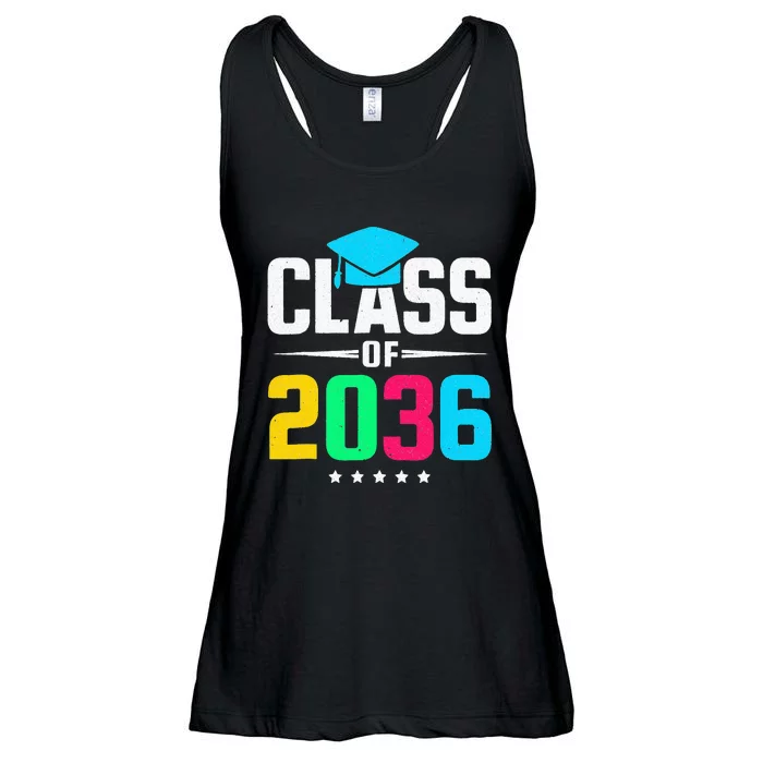 First Day Of School Class Of 2036 Future Graduates Ladies Essential Flowy Tank