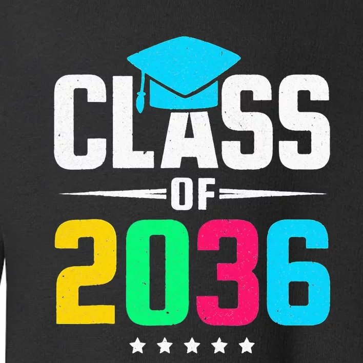 First Day Of School Class Of 2036 Future Graduates Toddler Sweatshirt