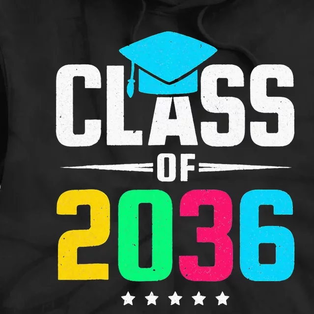 First Day Of School Class Of 2036 Future Graduates Tie Dye Hoodie