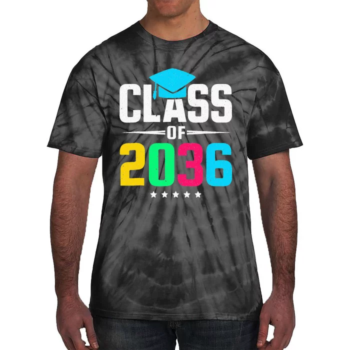 First Day Of School Class Of 2036 Future Graduates Tie-Dye T-Shirt