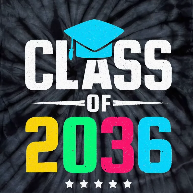 First Day Of School Class Of 2036 Future Graduates Tie-Dye T-Shirt