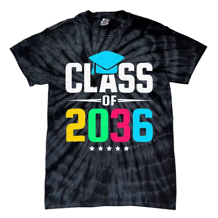 First Day Of School Class Of 2036 Future Graduates Tie-Dye T-Shirt