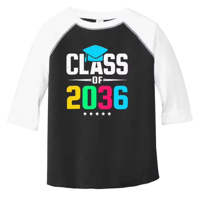 First Day Of School Class Of 2036 Future Graduates Toddler Fine Jersey T-Shirt