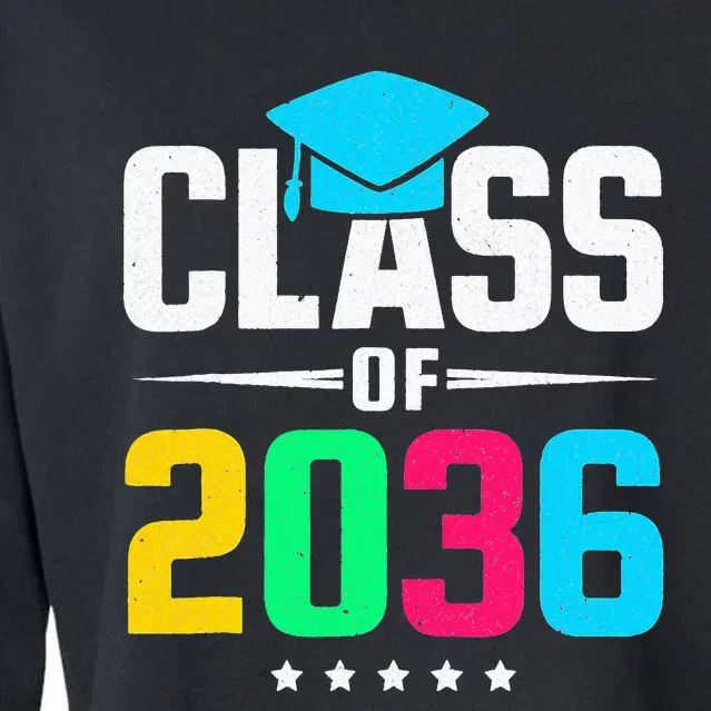 First Day Of School Class Of 2036 Future Graduates Cropped Pullover Crew