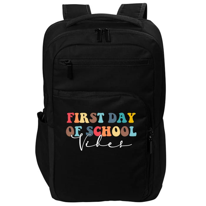 First Day Of School Vibes Impact Tech Backpack