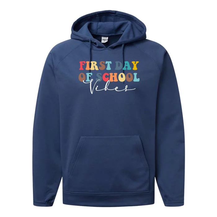 First Day Of School Vibes Performance Fleece Hoodie