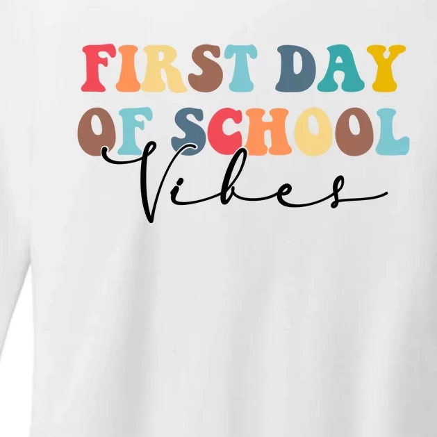 First Day Of School Vibes Womens CVC Long Sleeve Shirt