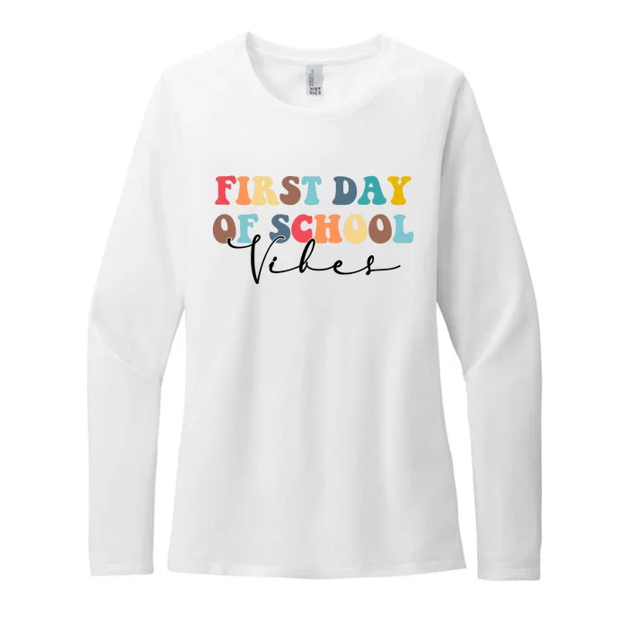 First Day Of School Vibes Womens CVC Long Sleeve Shirt