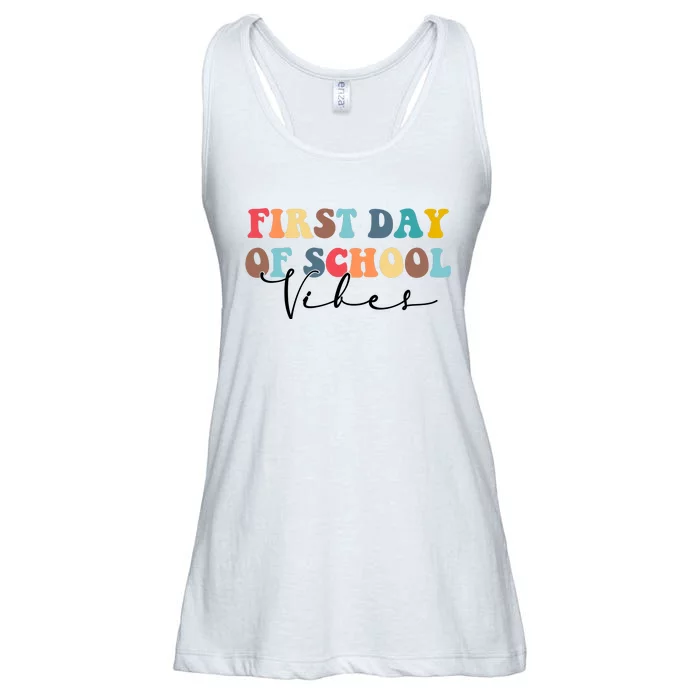 First Day Of School Vibes Ladies Essential Flowy Tank