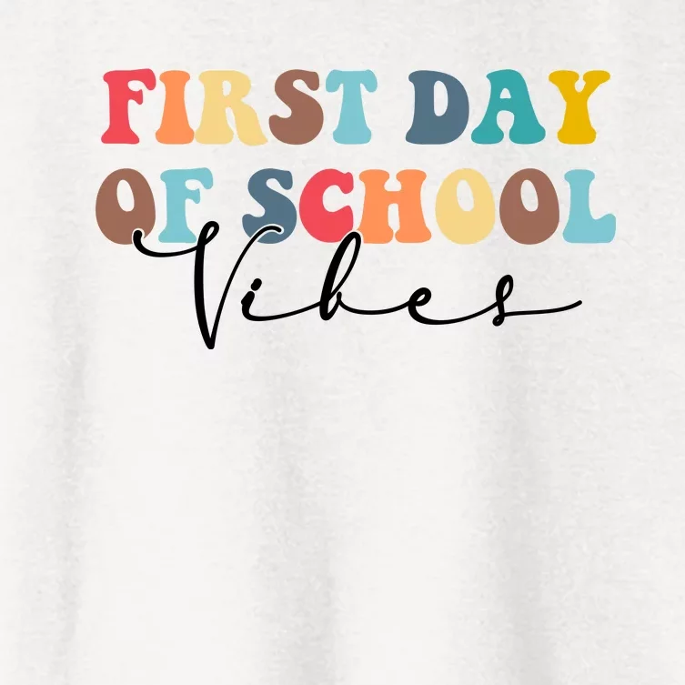 First Day Of School Vibes Women's Crop Top Tee