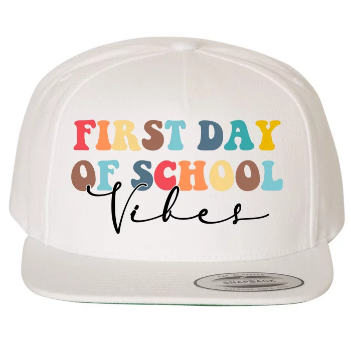 First Day Of School Vibes Wool Snapback Cap