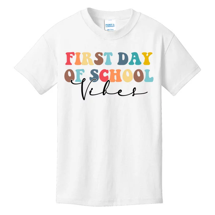 First Day Of School Vibes Kids T-Shirt