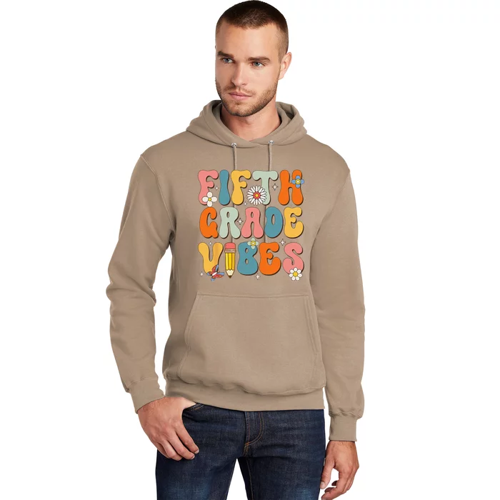 First Day Of School Fifth Grade Vibes Back To School Hoodie