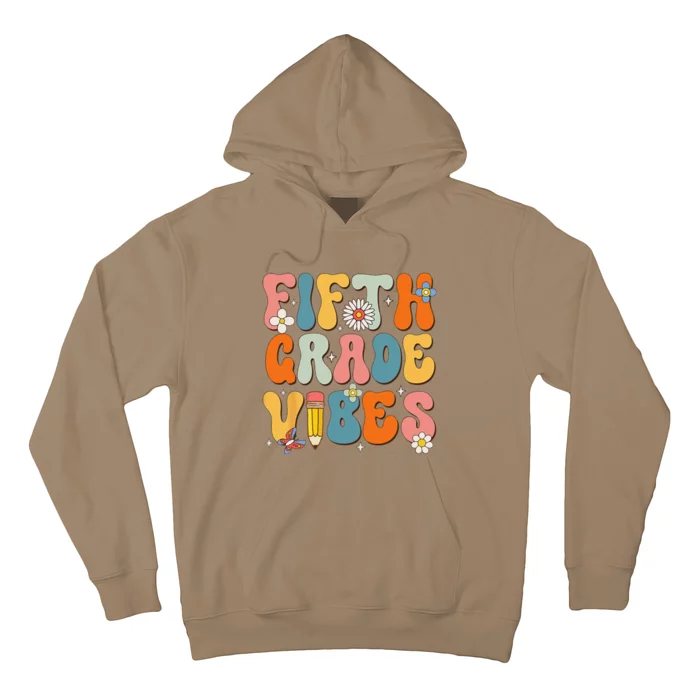 First Day Of School Fifth Grade Vibes Back To School Hoodie