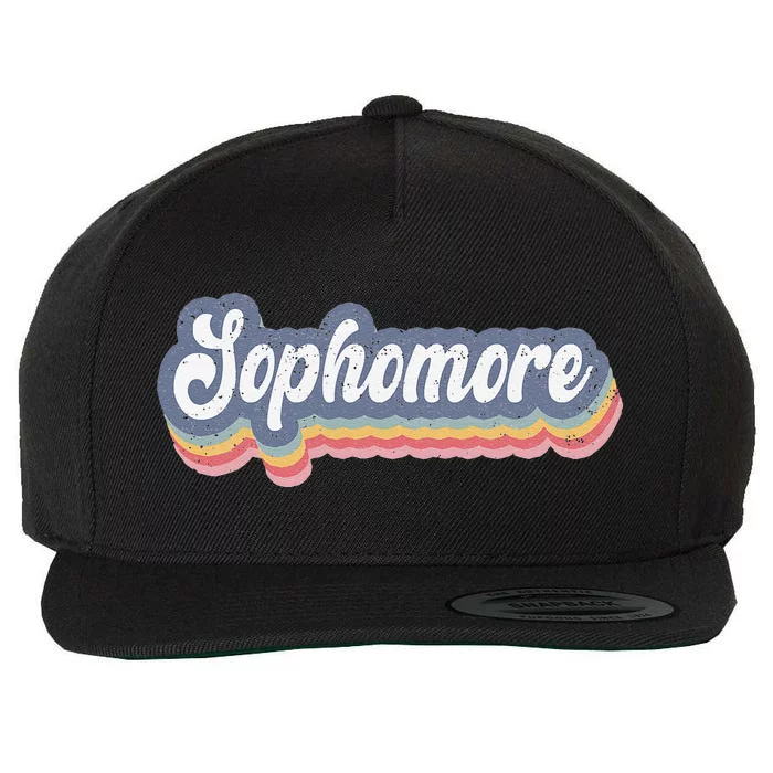 First Day Of School Sophomore High School 1st Day 10th Grade Wool Snapback Cap