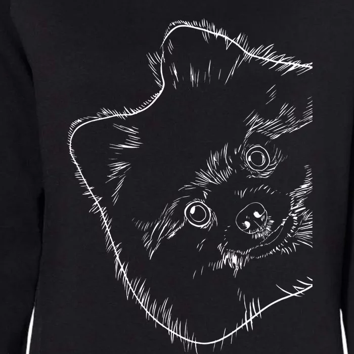 Funny Dog Pomeranian Womens California Wash Sweatshirt