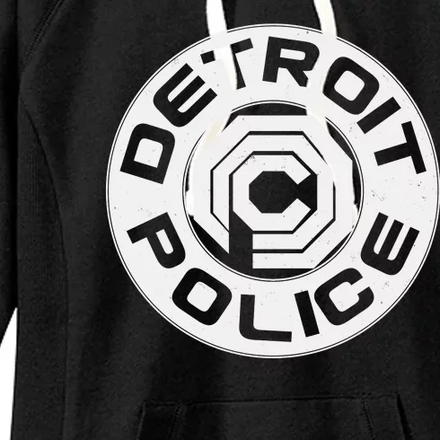 Futuristic Detroit Police Logo Emblem Women's Fleece Hoodie