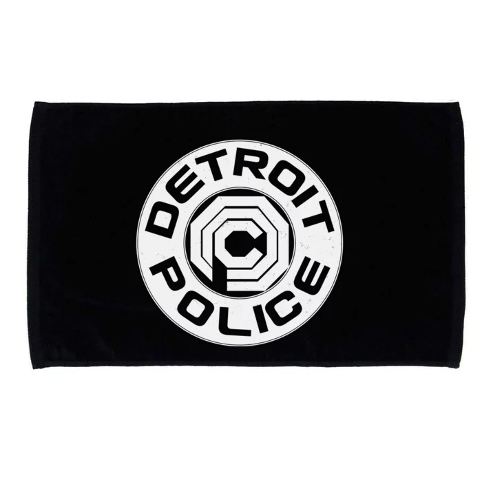 Futuristic Detroit Police Logo Emblem Microfiber Hand Towel