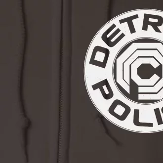 Futuristic Detroit Police Logo Emblem Full Zip Hoodie