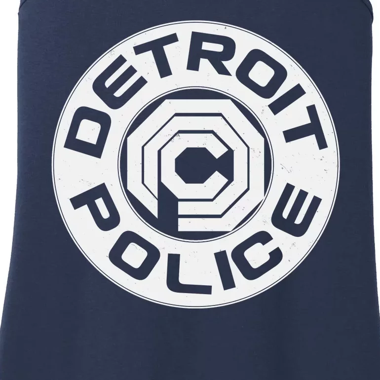 Futuristic Detroit Police Logo Emblem Ladies Essential Tank