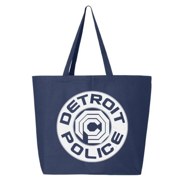 Futuristic Detroit Police Logo Emblem 25L Jumbo Tote