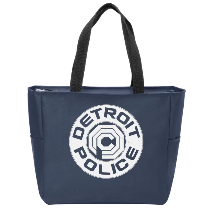 Futuristic Detroit Police Logo Emblem Zip Tote Bag