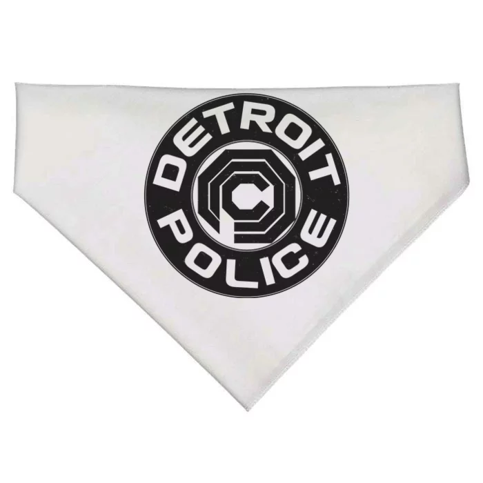 Futuristic Detroit Police Logo Emblem USA-Made Doggie Bandana