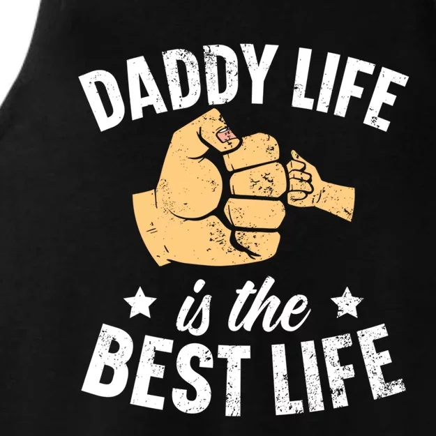 Fathers Day Papa Best Dad Ever Fatherhood Daddy Cute Gift Ladies Tri-Blend Wicking Tank