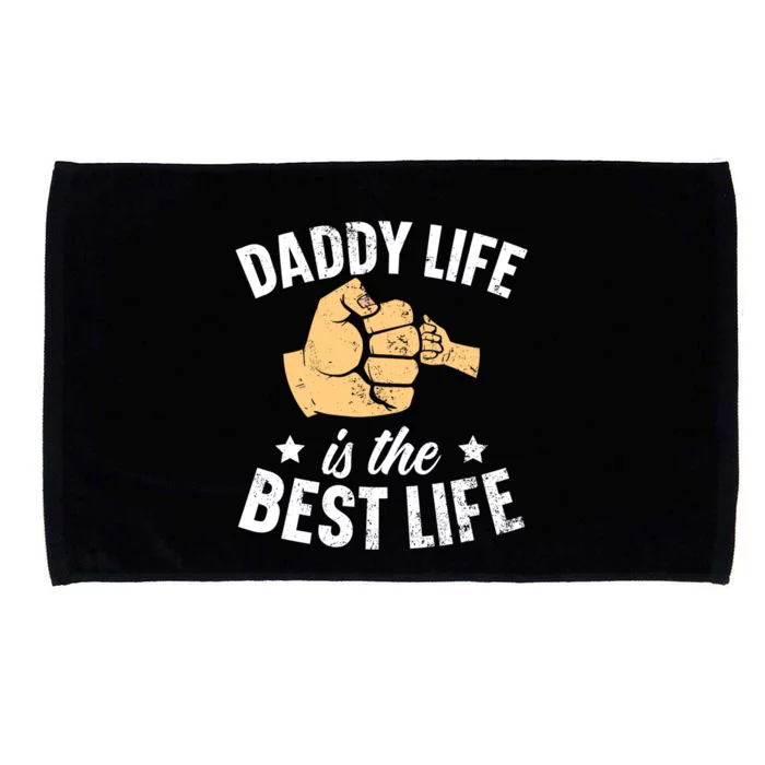 Fathers Day Papa Best Dad Ever Fatherhood Daddy Cute Gift Microfiber Hand Towel