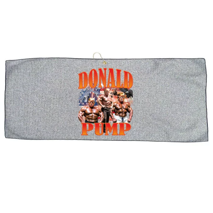 Funny Donald Pump Trump 2024 Love America Election Gift Large Microfiber Waffle Golf Towel